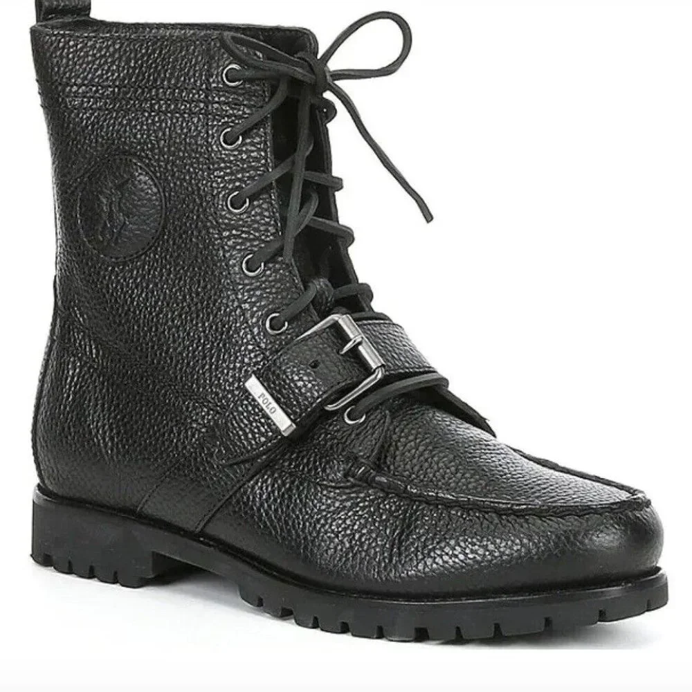 NWOB Polo Ralph Lauren Ranger Leather Buckle Boots